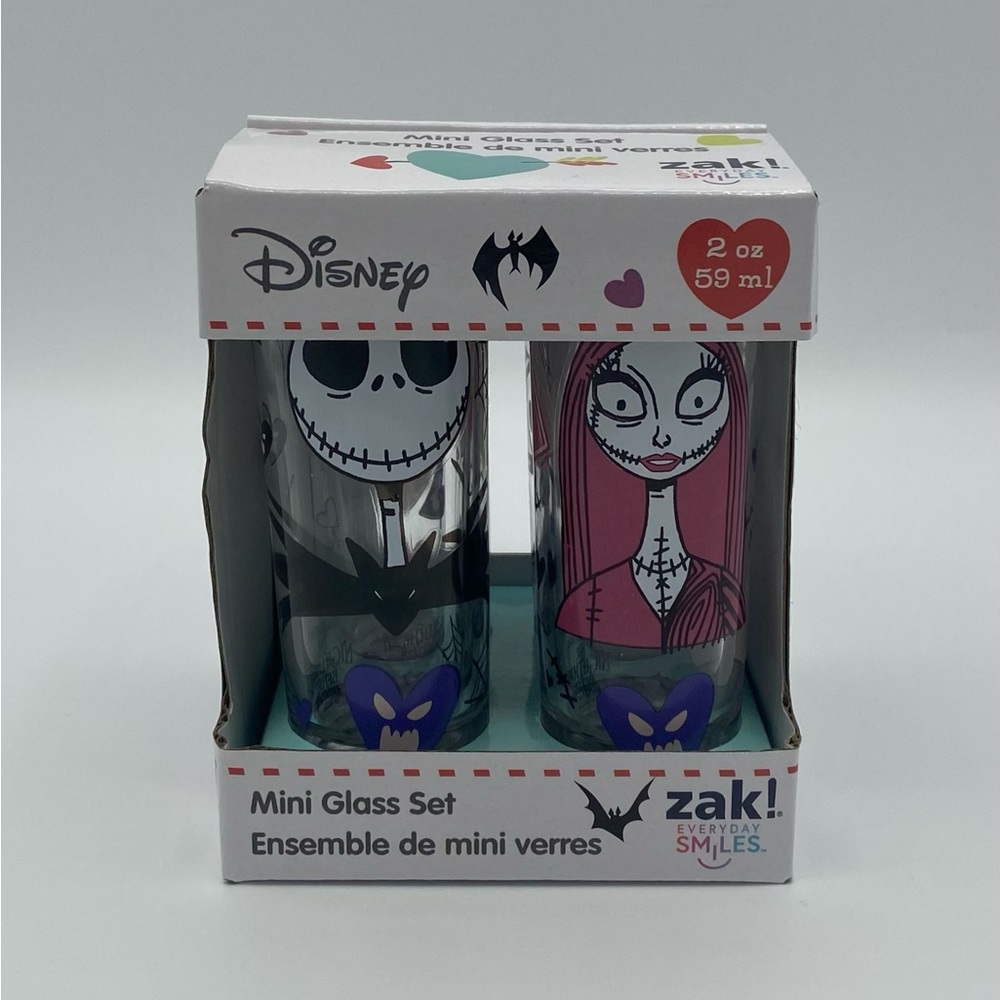 Zak Disney Nightmare Before Christmas Valentines Mini Glasses Jack Sally Gifts